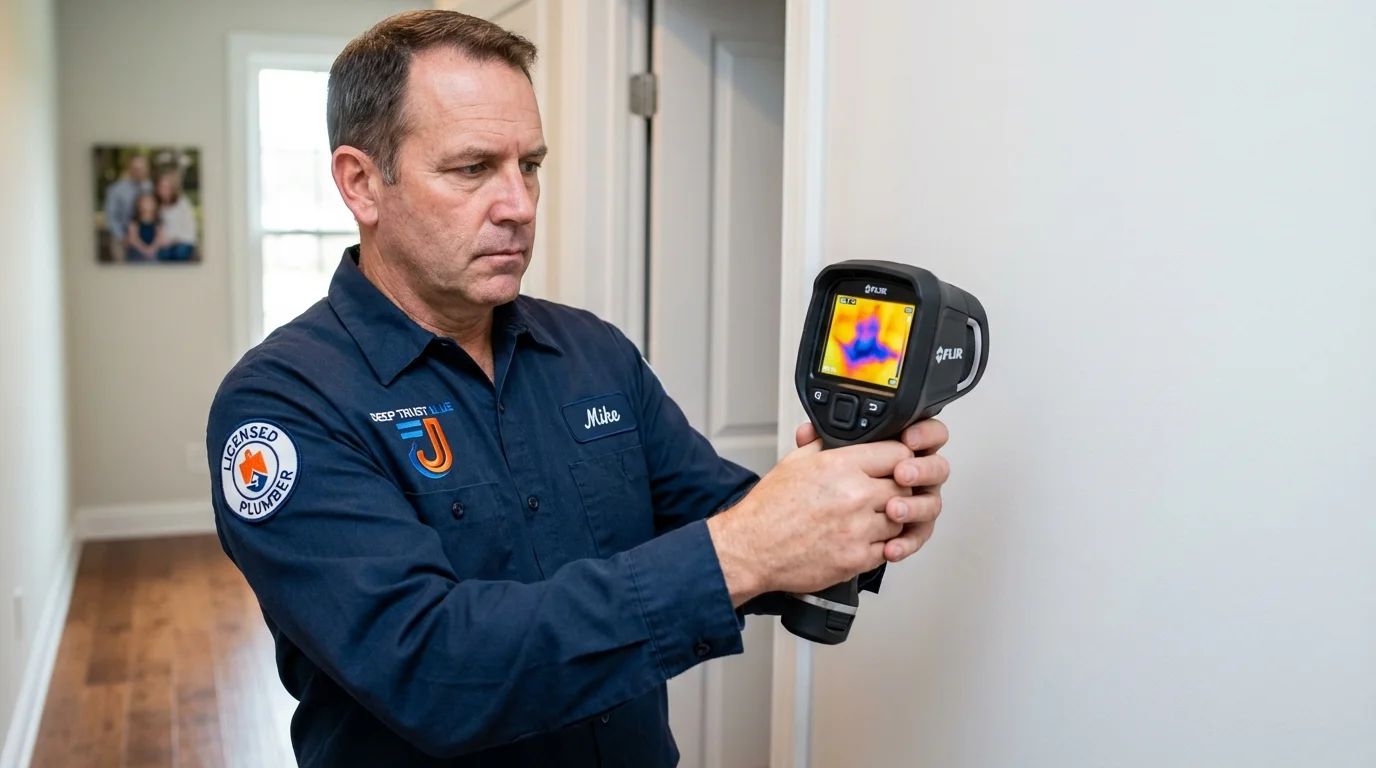 Thermal imaging leak detection by Johns Plumbing LLC in Maynardville